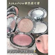 Kakashow monocromático alto brilho creme batatas picadas textura Natural tridimensional estroboscópio brilho claro estud