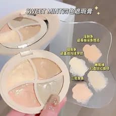 Doce hortelã hortelã corretivo de quatro cores corretivo Facial manchas rasgo sulco linhas nasolabiais olheiras iluminan
