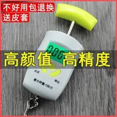 Balança eletrônica portátil portátil de alta precisão, 50kg, pesando pequena balança de bagagem, Mini gancho, pesagem pe
