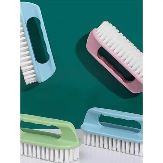 Escova de lavanderia de plástico doméstico Escova de lavagem de sapatos de cabelo macio Limpeza de roupas Ferramenta mul