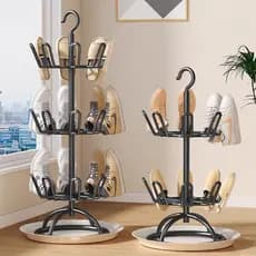 Rack de secagem de sapatos Varanda externa doméstica multifuncional do chão ao teto com bandeja de água Rack de secagem