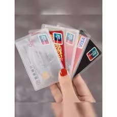 Porta-cartões de identificação fosco, porta-cartões bancários, porta-cartões IC, multifuncional, Anti-magnético, masculi