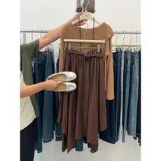 Retro terno saia feminina primavera 2025 novo estilo cintura alta mais magro olhar saia plissada longa grande balanço sa