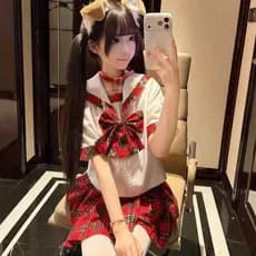 Estilo Preppy jk uniforme escocês novo estilo vermelho verificado saia escola sentimento jk camisa de manga curta terno