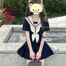 Fornecimento escolar Original jk uniforme terno estilo japonês uniforme médio estilo básico cor azul terno de marinheiro