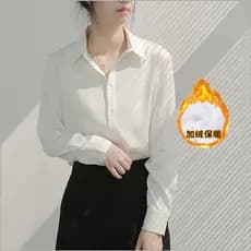 Francês simples primavera outono estilo camisa branca Design feminino sentir nicho luz maduro pequeno Retro estilo Hong