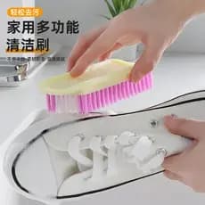 Escova de limpeza multifuncional doméstica, cabelo macio, não machuca roupas, fácil descontaminação, escova de roupas de