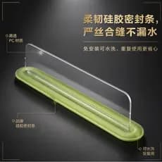Pia transparente japonesa defletor de água cozinha lavatório borda Silicone ventosa tipo defletor de água lavatório à pr