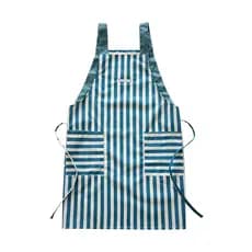 Versão coreana moda avental listrado chinês restaurante cozinha cozinhar trabalho doméstico panela quente restaurante ga