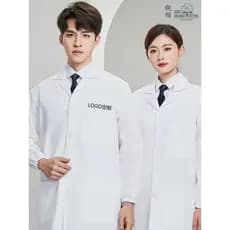 Casaco médico de algodão puro, roupa de trabalho para farmácia, outono inverno, criação de alimentação, macacão de fábri