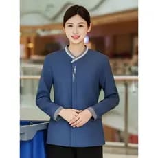 Outono inverno tamanho grande limpeza Workwear manga longa das mulheres dos homens hotel propriedade limpeza trabalhador