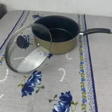Panela Dourada redonda de alta qualidade/ panela de arroz / panela com tampa de vidro