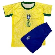 conjunto infantil juvenil do Brasil amarelo do 02 ao 14