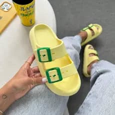 Sandália Soft Slide Feminina e Masculina Nuvem  Fivela Ajustável Confortável Estilo Copa