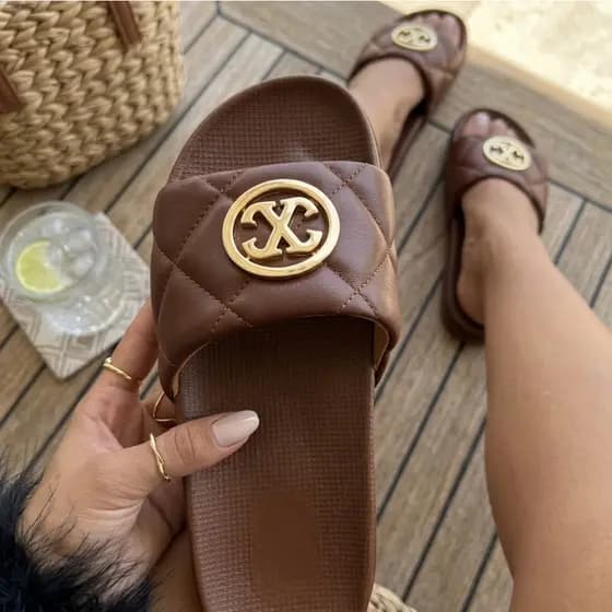 Sandália Slide Feminina Nuvem Confortável Macia Envio em 24 Hrs