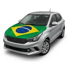 Bandeira Brasil  Capô Decoração Copa do Mundo Resistente ao Tempo  115x150cm Carreata Eventos