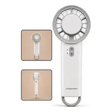 Mini Ventilador Portátil Usb Recarregável 3 Velocidades 15cm Branco