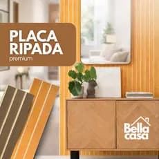 Kit ATÉ 100  Unidades Revestimentos Ripados | Placa Painel Decorativo MDF 45x11 cm | Envio Rápido!