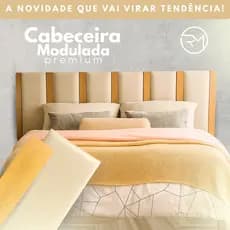 Cabeceira Modulada Premium + Ripas MDF – Fácil Instalação e Envio Rápido!