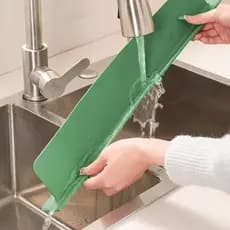 Protetor de respingos para pia de cozinha Jinfucha, placa defletora de água de silicone, barra à prova de óleo
