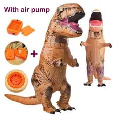 Fantasia Inflável de Dinossauro T-Rex para Crianças e Adultos, Traje Jurássico UK N4RY