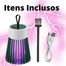 Lâmpada Elétrica Mata-Mosquitos Com Luz UV Usb Recarregável Armadilha Para Insetos Su