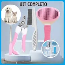 Conjunto de 4 peças para higiene de animais de estimação
