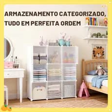 Armário Organizador de Grande Capacidade com Porta Transparente Fosca - Multicompartimentos para Roupas e Bolsas, Estilo