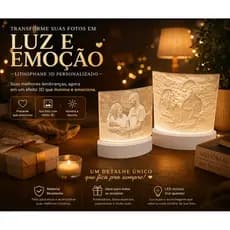 Luminária com Foto que Ganha Vida com Luz