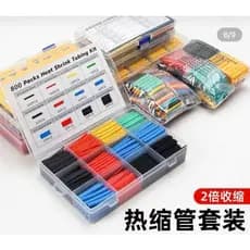 Kit 328 Peças Tubo Termo Retrátil  Colorido Emendar Isolar Fios Cabos