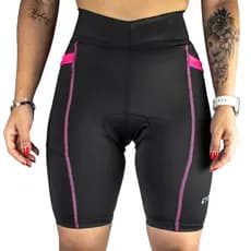 Bermuda Ciclista Feminina Rosa Bike Mtb Acolchoada Cycler