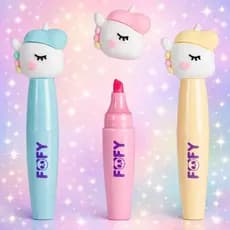 kit marca texto unicórnio fofo papelaria fofa infantil caneta marca texto escolar kawaii