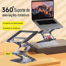 Suporte Dobrável Para Notebook De 3 Camadas, Portátil, Com Elevação Ajustável, Para Tablet