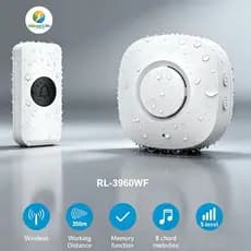 Campainha Sem Fio Inteligente Impermeável para Casa, Apartamento e Hotel com Longo Alcance