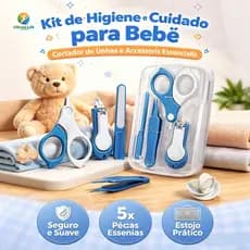 Kit de Higiene e Cuidado para Bebê - Cortador de Unhas e Acessórios Essenciais