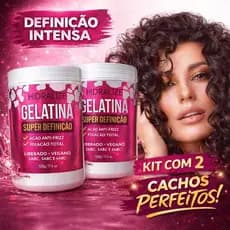 Gelatina Capilar Super Definição e Fixação Intensa Hidralize 1kg. kit2