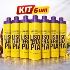 Progressiva Orgânica Sem Formol Lisoterapia - Hidralize 1L - Liso Extremo 6 UN