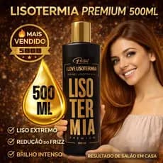 Lisotermia Premium 500ml Progressiva Sem Formol Defrizante Profissional Liso Perfeito Anti Frizz Brilho Intenso Portal C