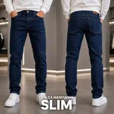 Calça Jeans Masculina Slim Calça Masculina Modelagem Slim Calças Confortáveis Para Homens