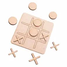 50 Jogos Da Velha MDF Brinquedo Menino Divertido Criança Unissex Menina Infantil
