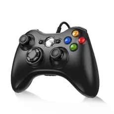 Controle Xbox 360 Com Fio USB para PC e Console Cabo 1,9m Vibração Alta Precisão