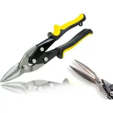 Tesoura de Aviação Corte Reto para Chapa Aço Inox Profissional BTEK