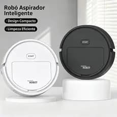 Aspirador Robô Inteligente 3 Em 1 Silencioso Varre Aspira Passa Pano Sem Fio Compacto -E4