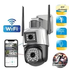 Camera Externa Ip a Prova D'água Wifi Dupla 2 Em 1 com Visao Noturna C/ Infravermelho monitor-G1