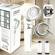 kit Chuveiro de mão de alta pressão spray forte , 3 modos com filtro pressão ajustável-U7