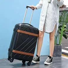 Mala de Viagem Rígida 10KG com Rodas Silenciosas, Design Moderno Antiderrapante para Viagens e Negócios 2401/N18/N19