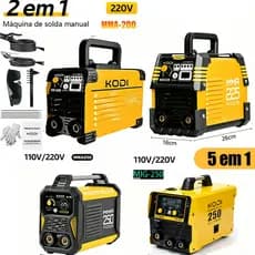 【110V/220V】5EM1 Máquina Solda Inversora Profissional máquina de solda digital MMA-200/MMA-225/MMA-250 D13