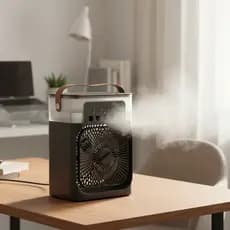 Mini Ventilador Climatizador Portátil recarregável Usb com LED 500ml