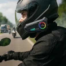 Intercomunicador Moto Onistek ON-MC822 Bluetooth 5.0 Fone Ouvido Capacete Viva Voz GPS Pro