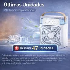 Mini Ar Condicionado USB FrescoAir™ | Climatizador com Gelo Silencioso Portátil